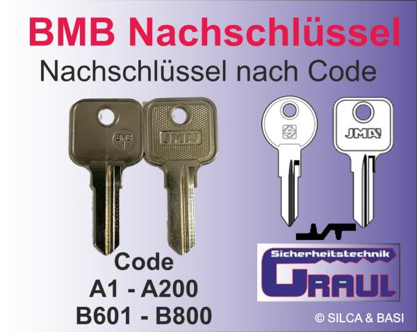 Nachschlüssel BMB-1 für Möbelzylinder